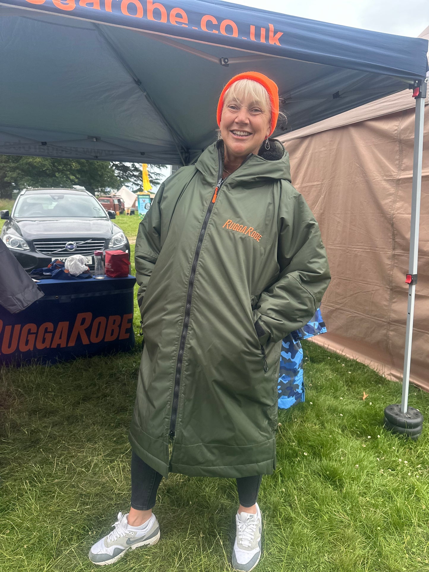 Green Change Robe with Black Fleece - RuggaRobe