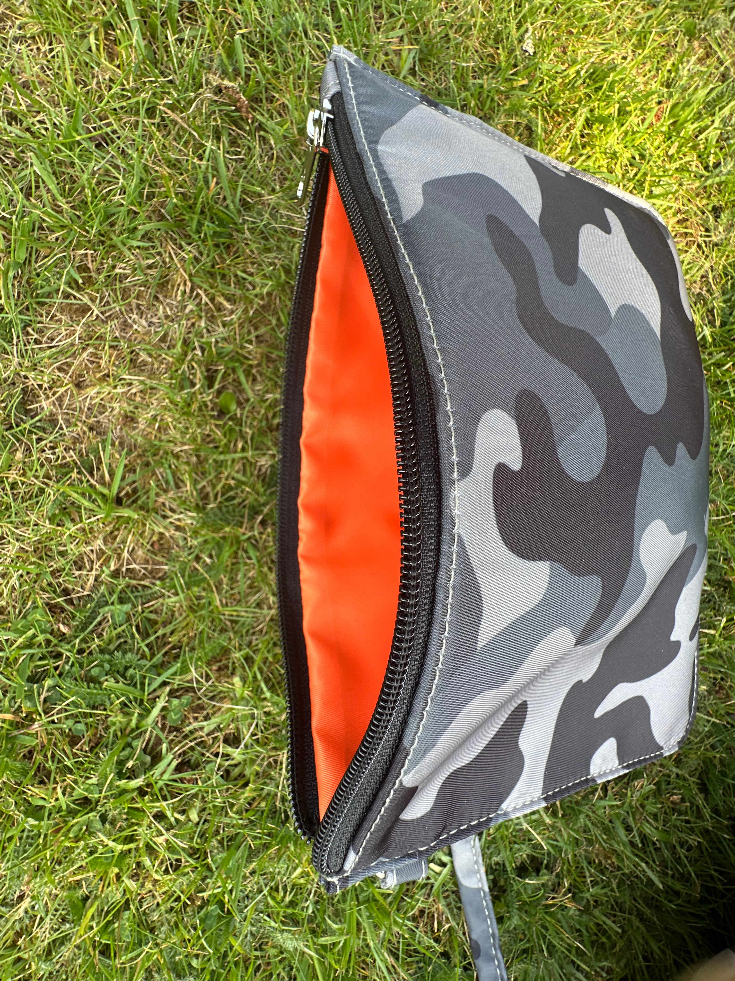 Rugga Everything Bag Grey Camo Orange for days out, festivals, pitchside & camping