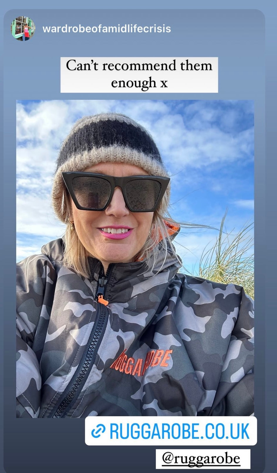 Grey Camo Change Robe with Orange Fleece  - RuggaRobe