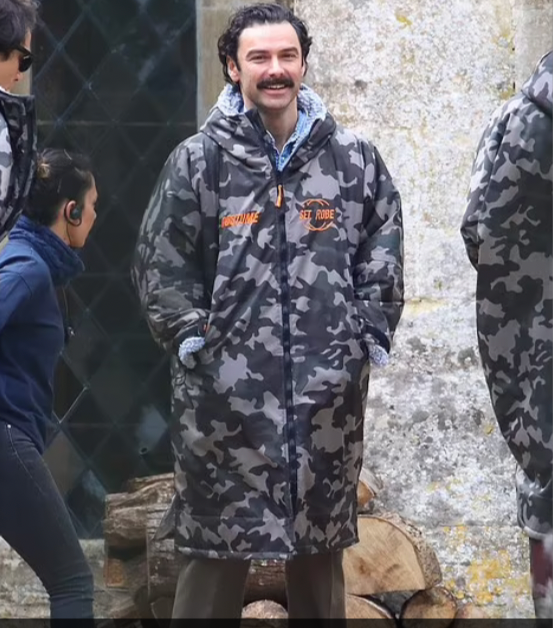 Grey Camo Change Robe with Grey Fleece - Set Robe