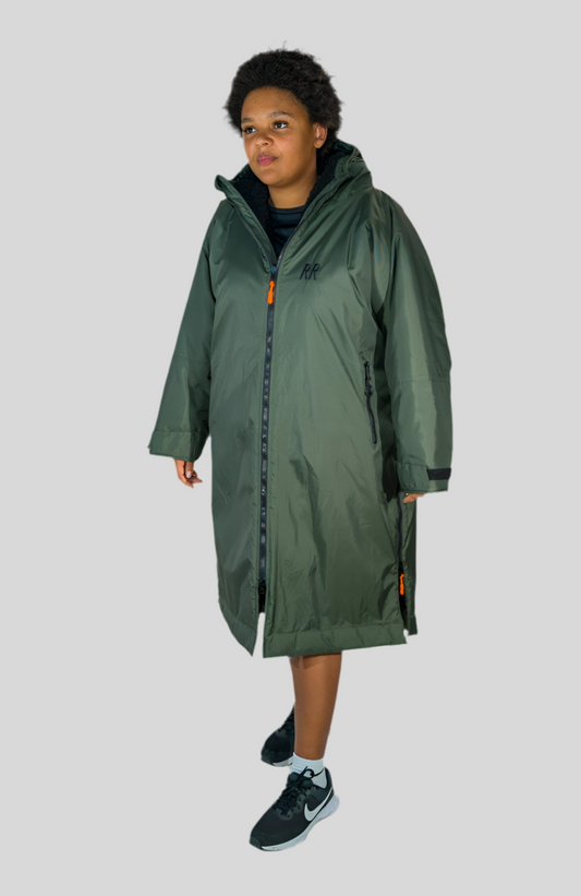 RR Country Green Change Robe with Black Fleece - Country