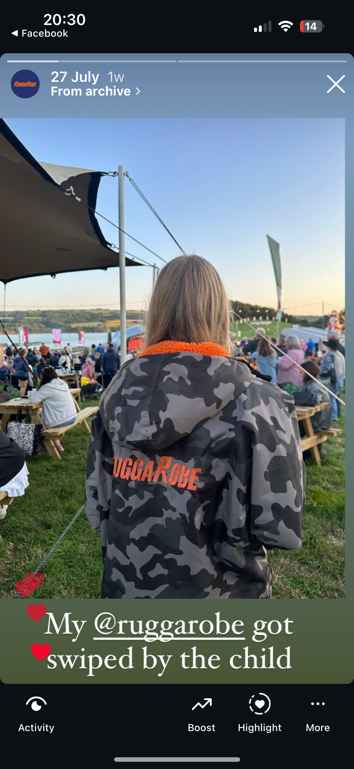 Grey Camo Change Robe with Orange Fleece - RuggaRobe