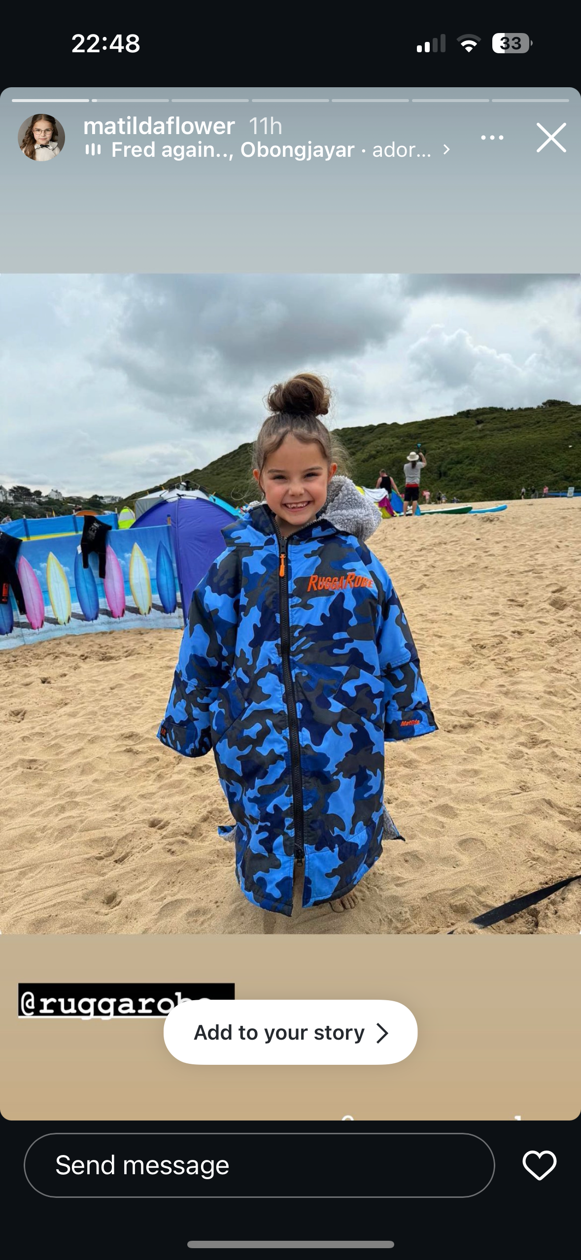 Blue Camo Change Robe with Grey Fleece  - RuggaRobe