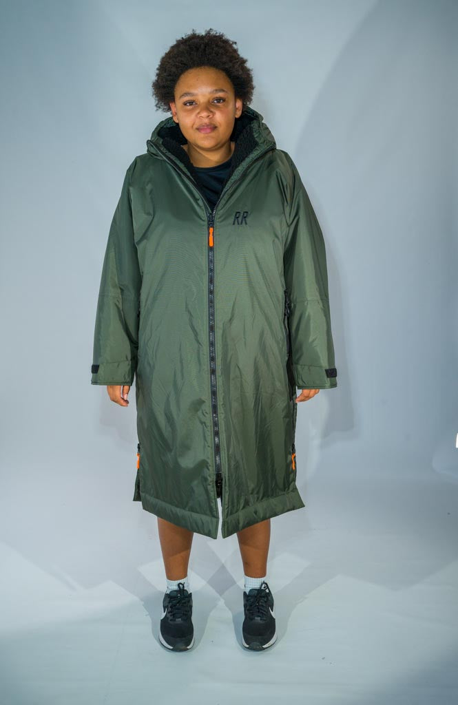 RR Country Green Change Robe with Black Fleece - Country