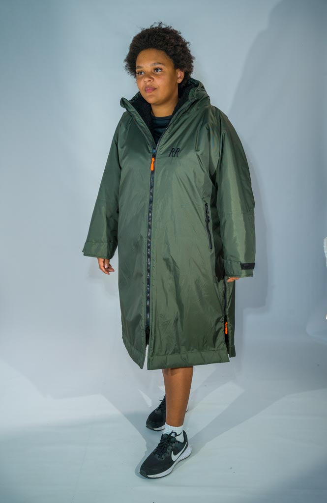 RR Country Green Change Robe with Black Fleece - Country