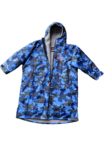 Blue Camo Change Robe with Grey Fleece - Set Robe