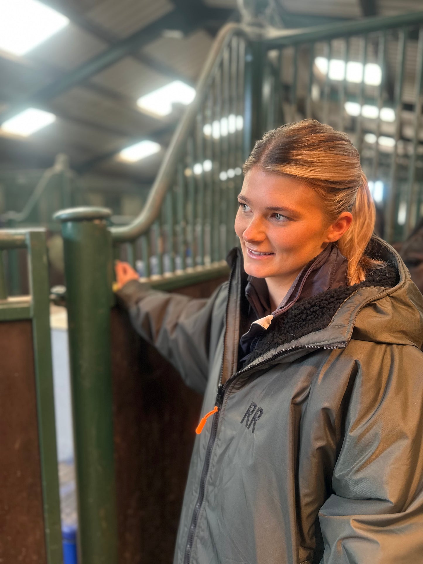 RR Country Green Change Robe with Black Fleece - Country