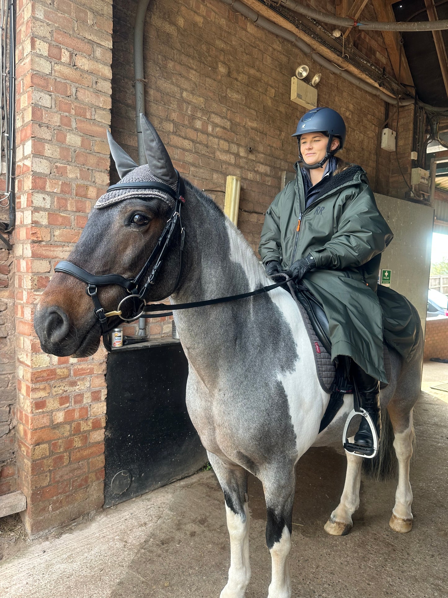 RR Country Green Change Robe with Black Fleece - Country