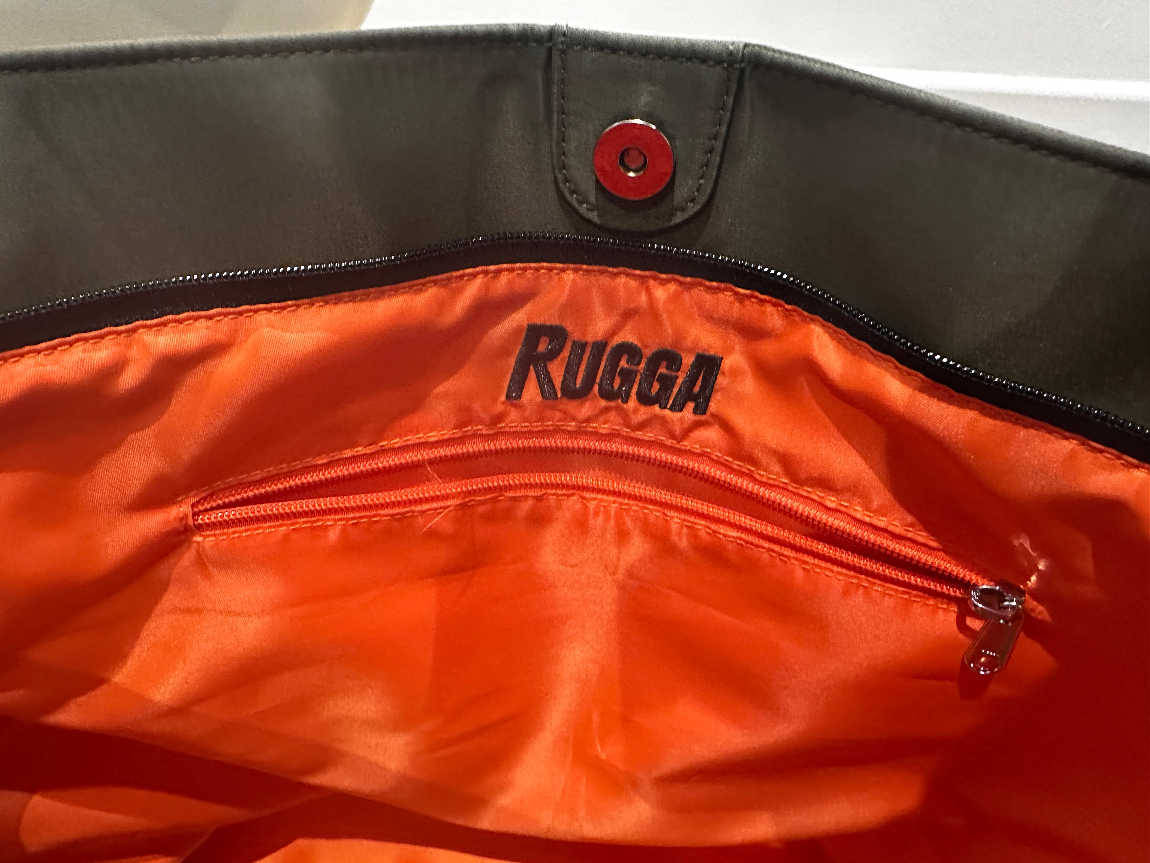 Rugga Everything Bag Green with Orange for days out, festivals, pitchside & camping