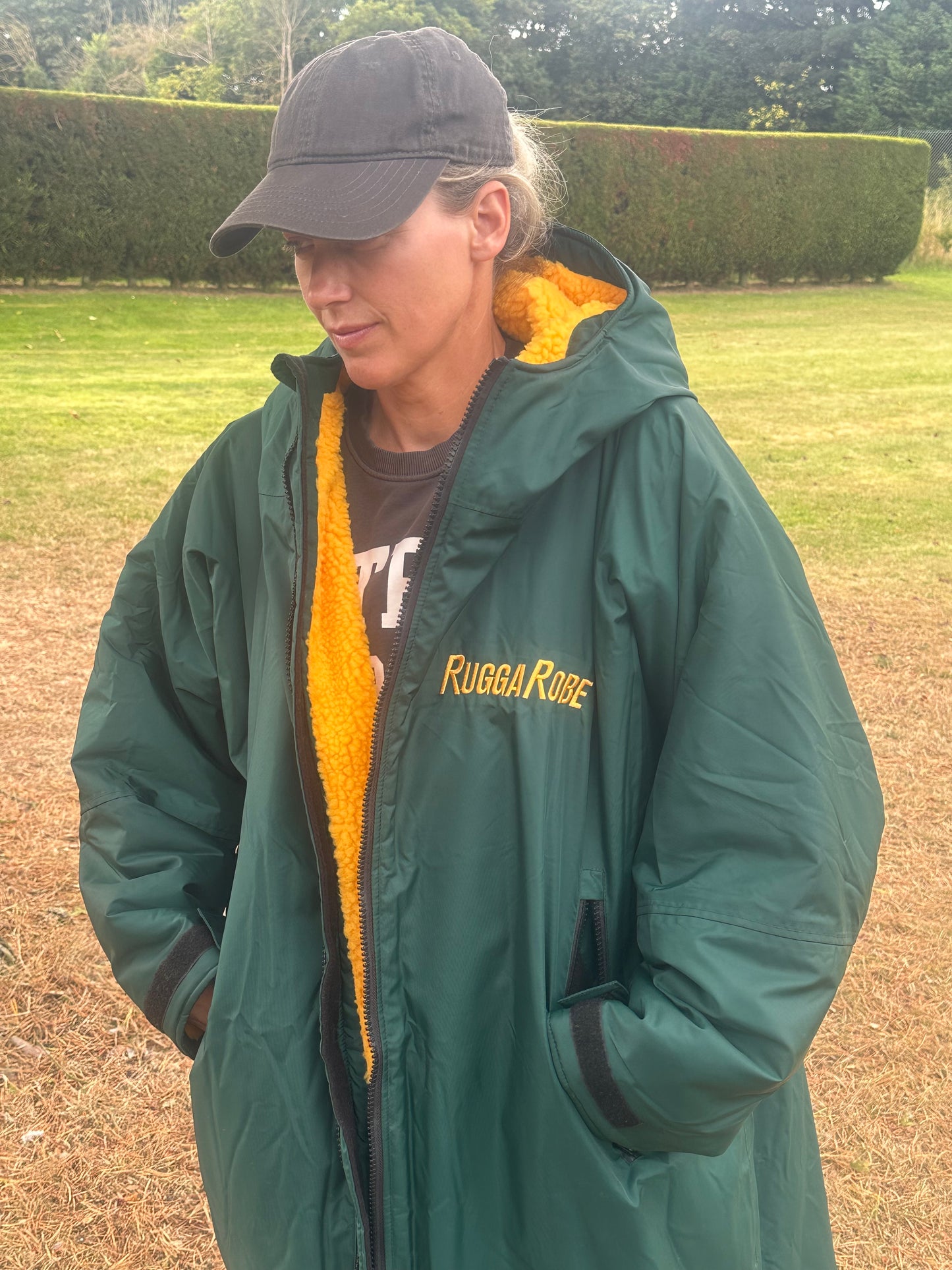 Green Change Robe with Gold Fleece - RuggaRobe