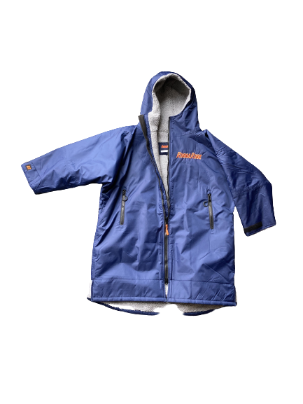 Blue Change Robe with Grey Fleece - Wolfrun