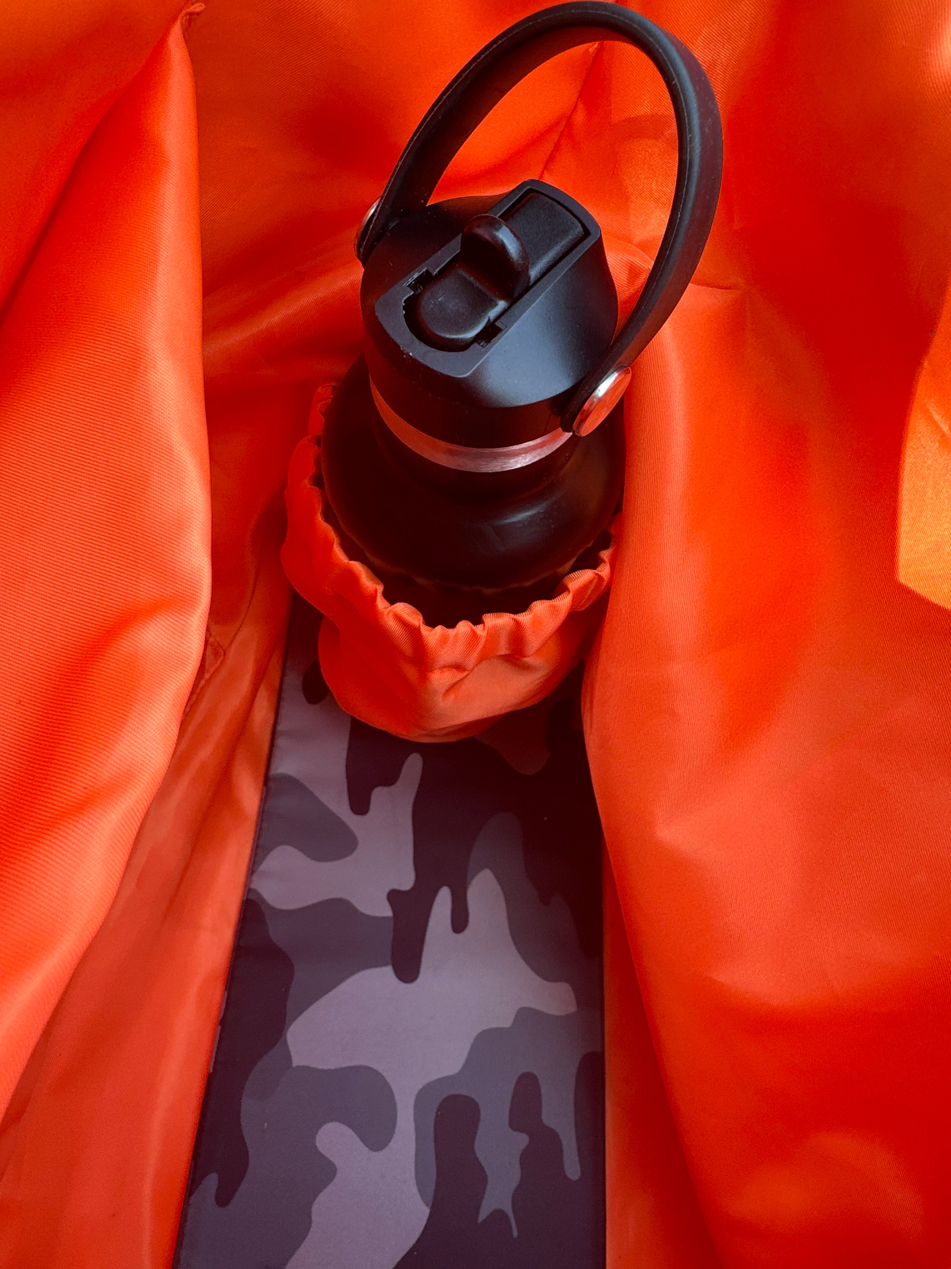 Rugga Everything Bag Grey Camo Orange for days out, festivals, pitchside & camping
