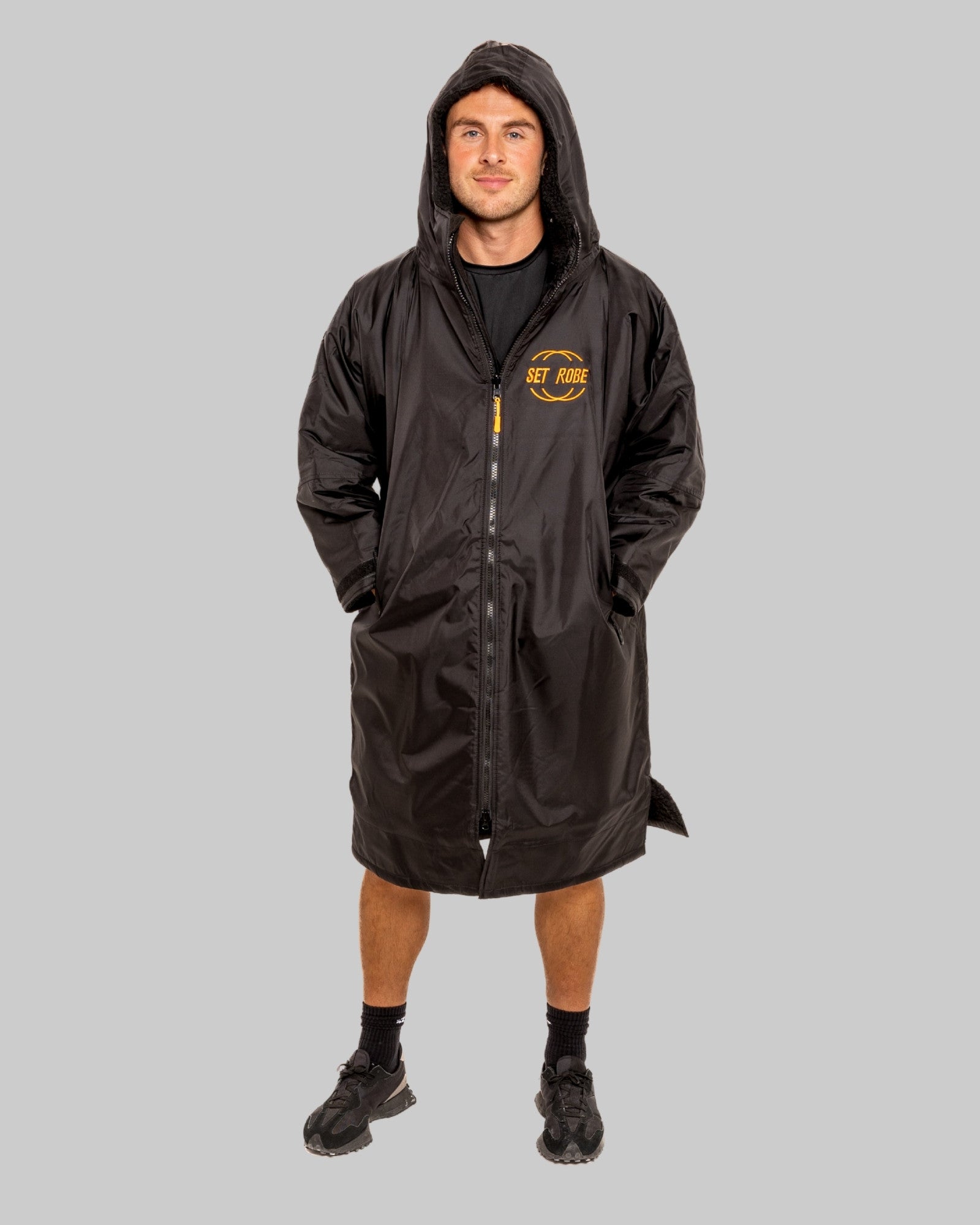 Black Change Robe with Black Fleece - Set Robe