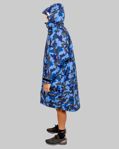 Blue Camo Change Robe with Grey Fleece  - RuggaRobe