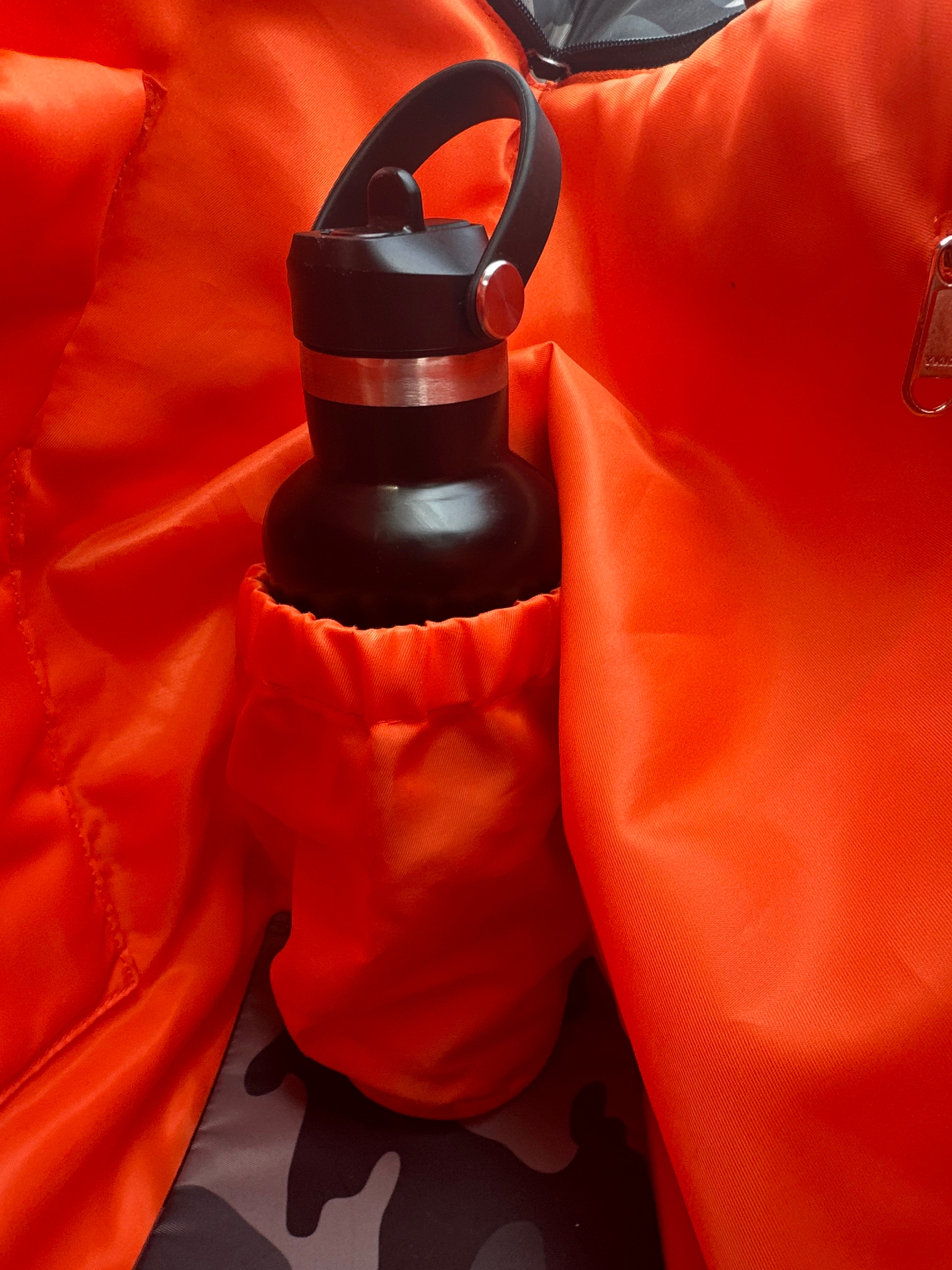 Rugga Everything Bag Grey Camo Orange for days out, festivals, pitchside & camping