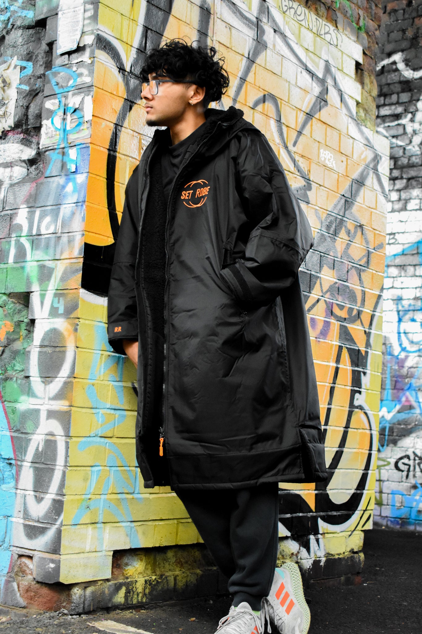 Black Change Robe with Black Fleece - Set Robe