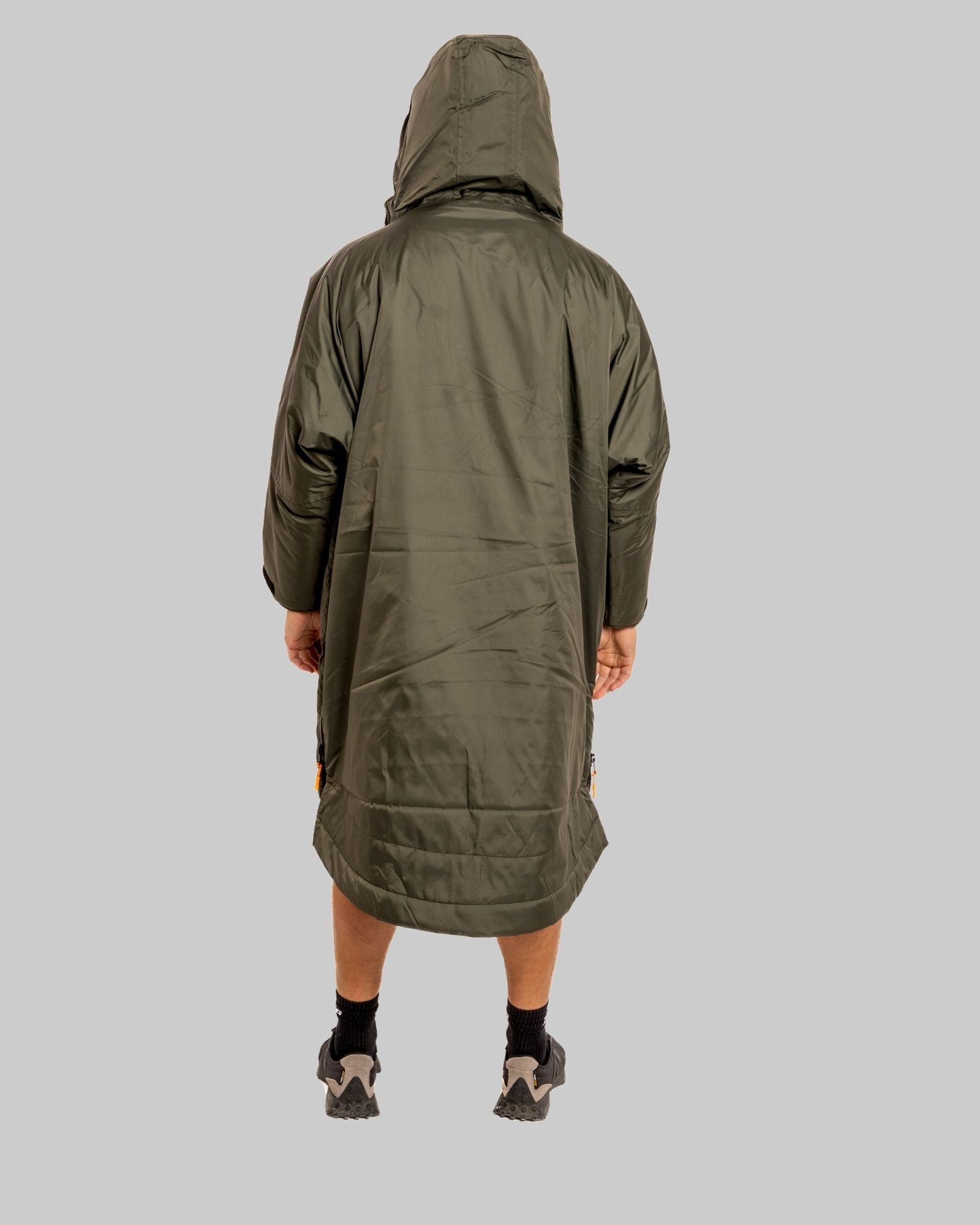 RR Country Green Adults Change Robe with Black Fleece