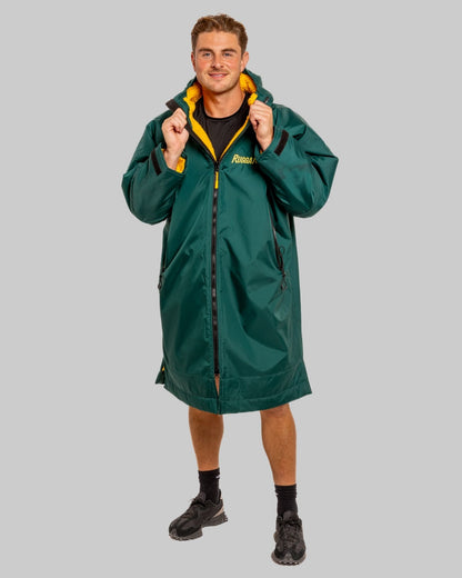Green Change Robe with Gold  Fleece - RuggaRobe
