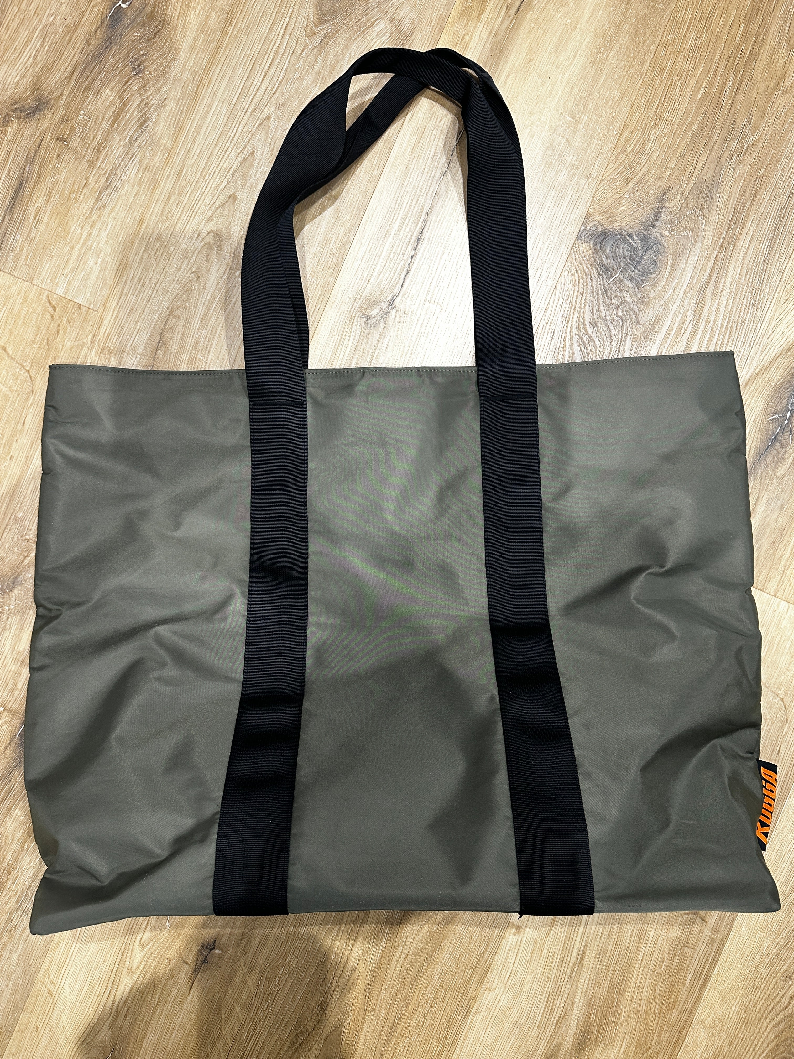 Rugga Everything Bag Green with Orange for days out, festivals, pitchside & camping