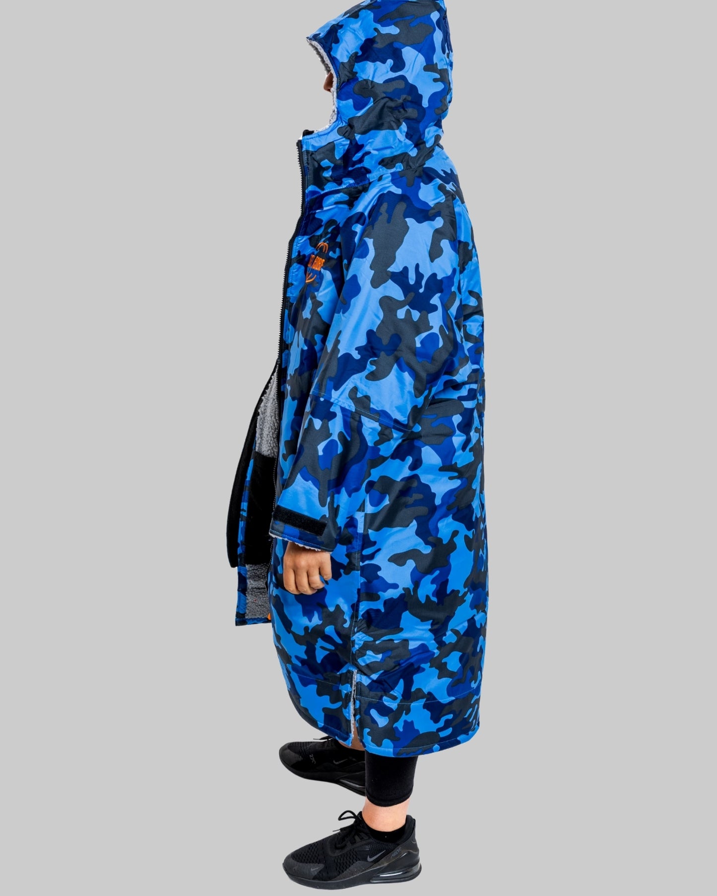 Blue Camo Change Robe with Grey Fleece - Set Robe