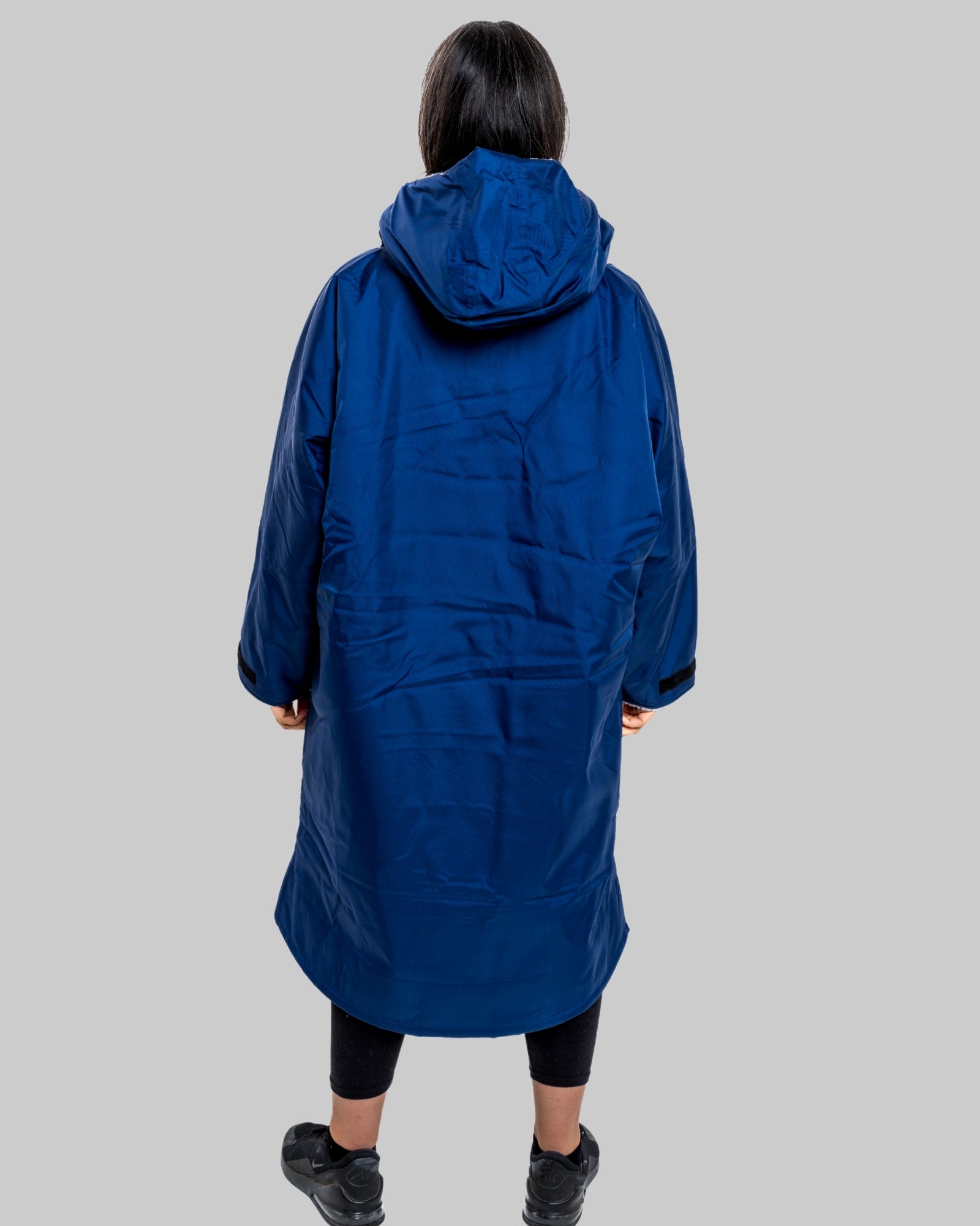 Blue Change Robe with Grey Fleece - Set Robe