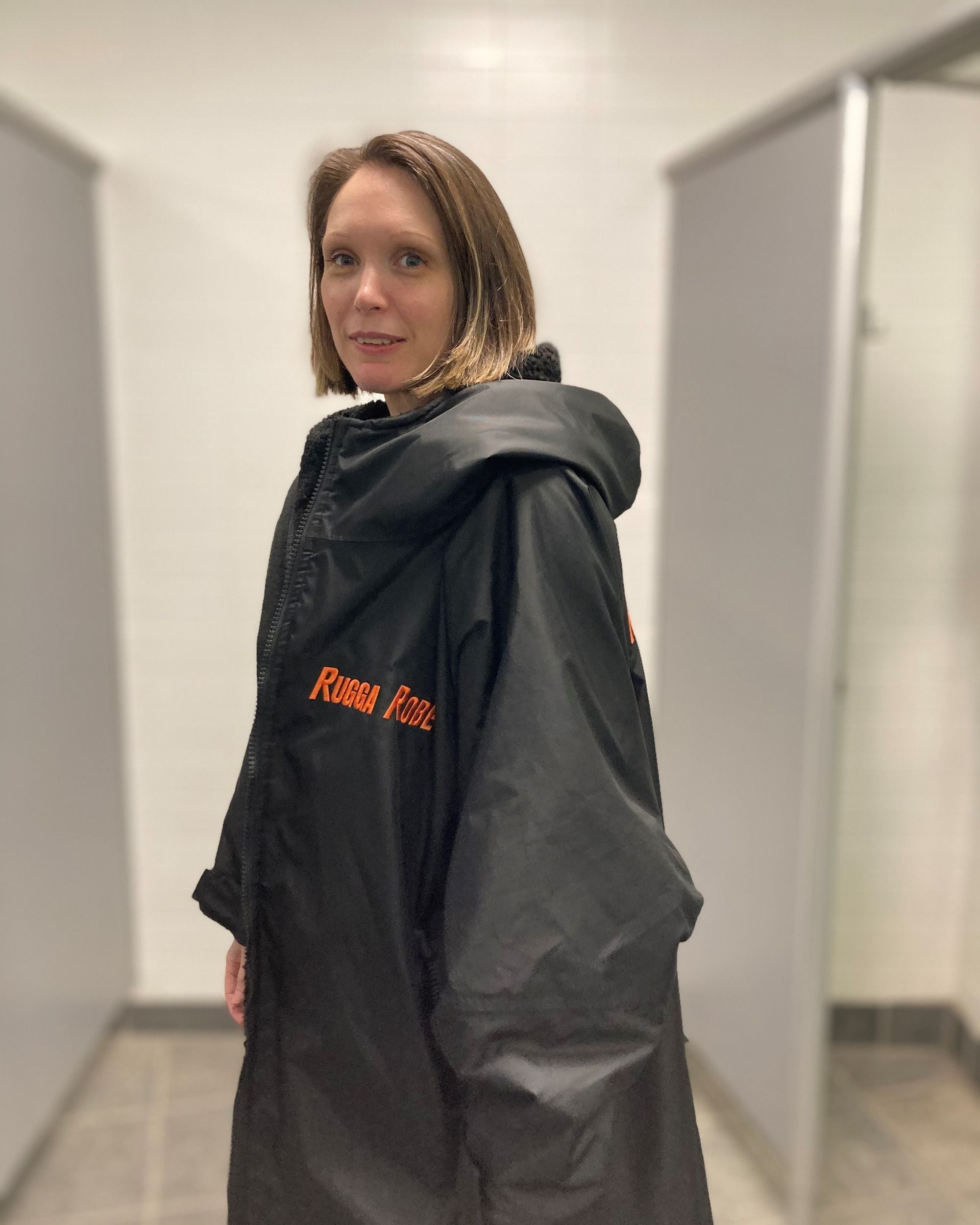 Black Change Robe with Black Fleece - Wolfrun