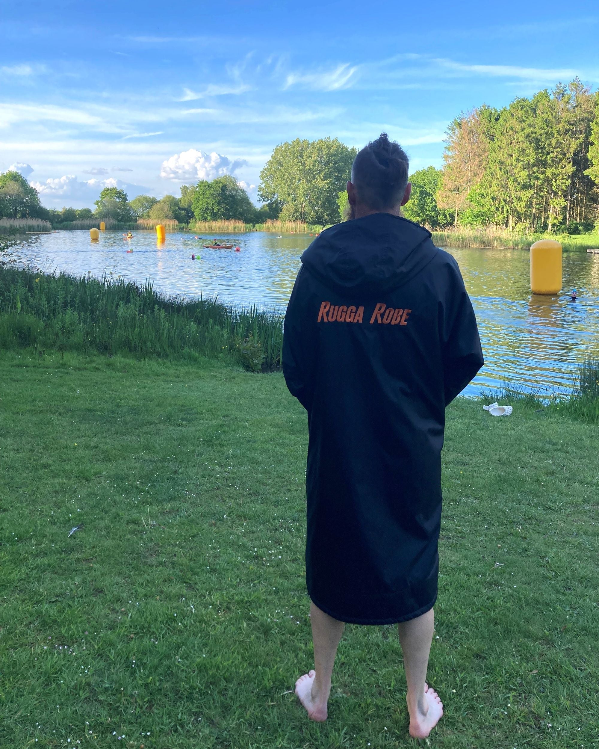 Black Change Robe with Black Fleece - Wolfrun