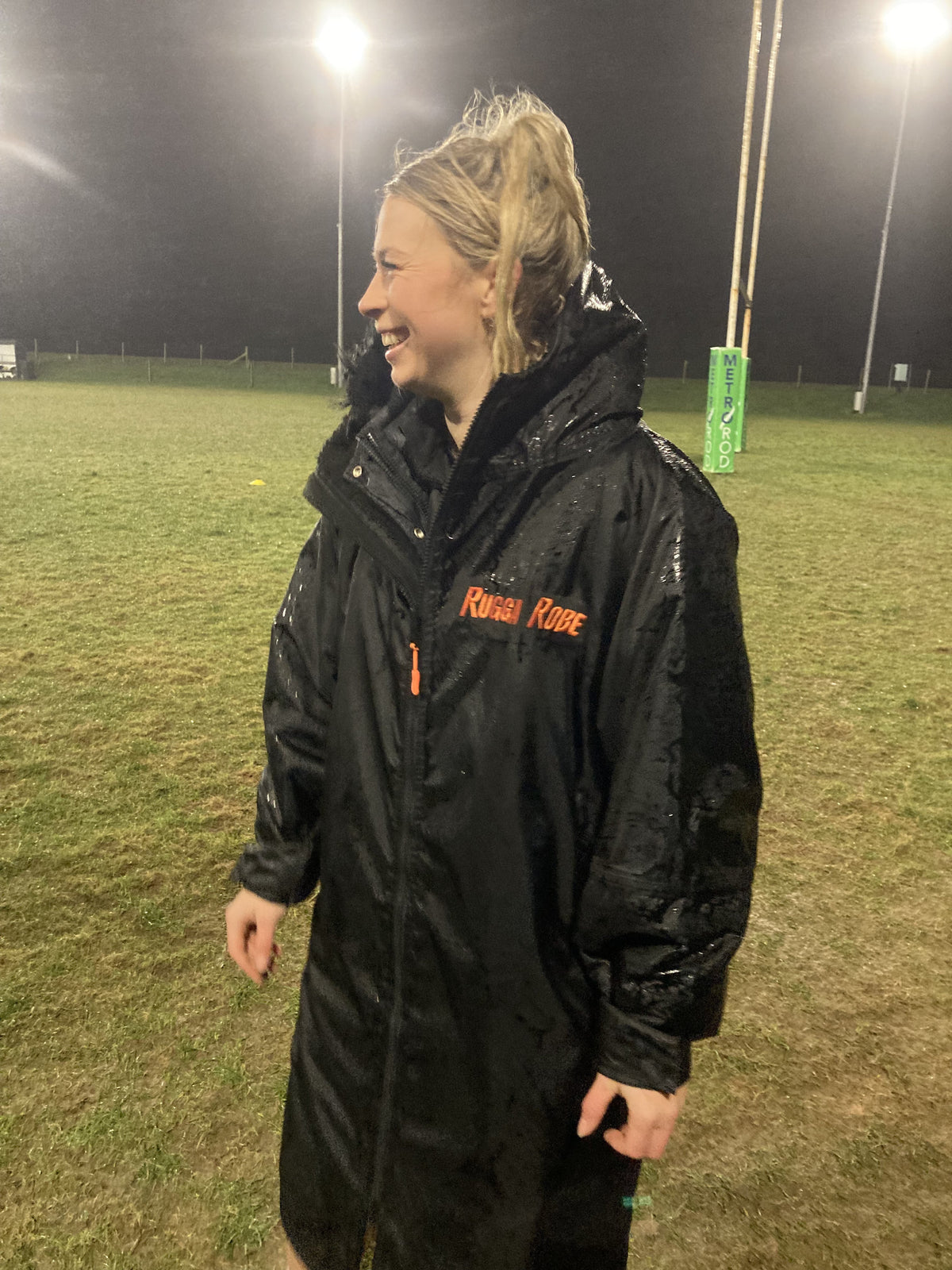 Black with Black Fleece | Wolfrun Robe