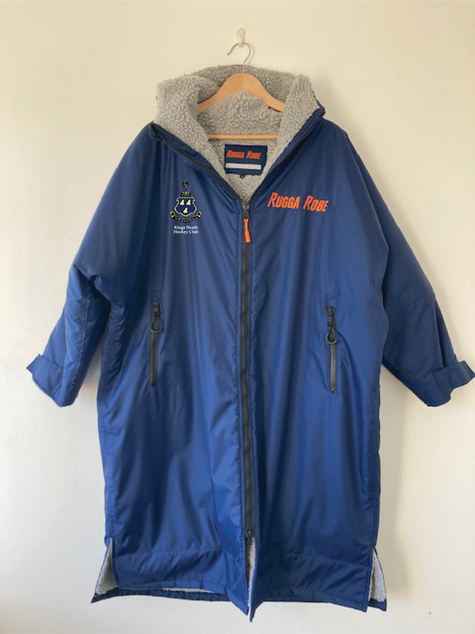 Blue Change Robe with Grey Fleece  - KHHC